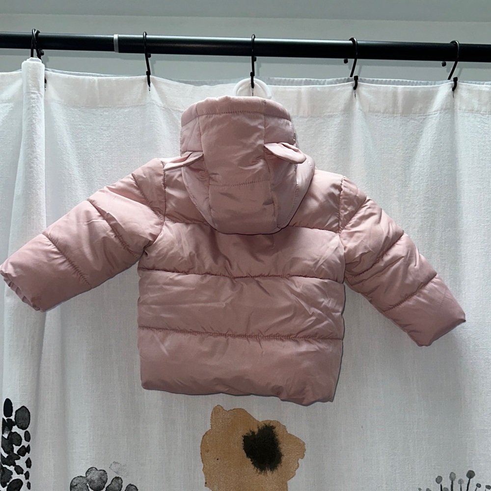 Old Navy Light Pink Kids Puffer Jacket - Picture 8 of 14